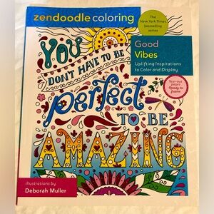 Zen Doodle Good Vibes coloring book